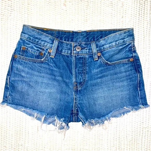 Vintage 501 Levi’s Jean shorts sz 25➿ - Picture 5 of 14